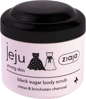 Jeju cukrový tělový peeling černý ziaja