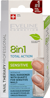 8 u 1 TOTAL  ACTION SENSITIVE - lak za nokte  EVELINE COSMETICS