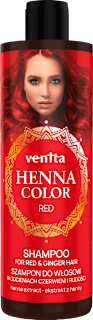 Szampon do włosów w odcieniach czerwieni i rudości Henna Color Red Venita