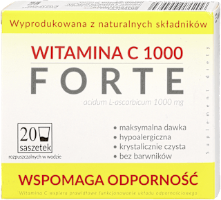 Suplement diety Witamina C 1000 Forte, saszetki UNIPHAR