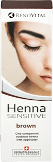 Henna Sensitive vopsea cremă pentru sprâncene maro RENOVITAL