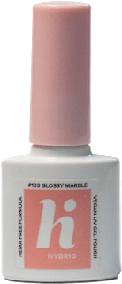 Ojă semi-permanentă 103 Glossy Marble hi Hybrid