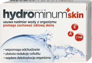 Suplement diety pomagajacy usunąć nadmiar wody z organizmu +SKIN, tabletki HYDROMINUM