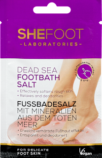 Fussbadesalz mit Mineralien aus dem Toten Meer Shefoot