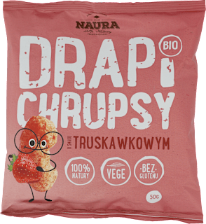 Drapichrupsy o smaku truskawkowym BIO NAURA