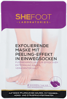 Fußmaske Socken mit Peeling-Effekt (1 Paar) Shefoot