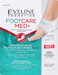 Piling maska za stopala FootCare MED+ (1 par) EVELINE COSMETICS