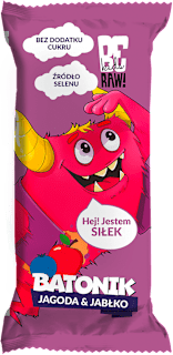Baton jagoda jabłko Kids BeRaw
