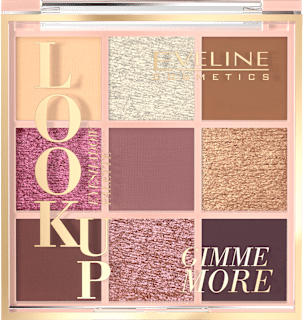 Cienie Do Powiek Look Up Gimme More, 9 kolorów EVELINE COSMETICS