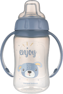 Kubek treningowy z miękkim ustnikiem 320 ml Cute Animals niebieski Canpol babies