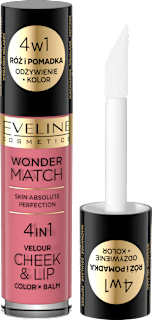Róż w płynie Velour Cheek&Lip Wonder Match nr 04 EVELINE COSMETICS