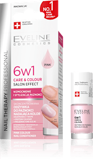 Грижа за нокти 6в1 Care & Colour Pink Style EVELINE COSMETICS
