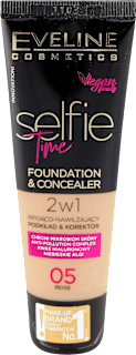 SelfieTime 2u1 tečni puder i korektor- 05 BEIGE EVELINE COSMETICS