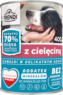 Puszka dla psa z cielęciną FRENDI