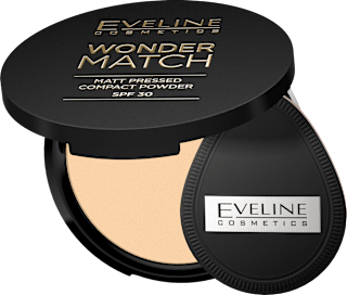 Wonder Match kompaktni puder – 02 Medium Beige  EVELINE COSMETICS