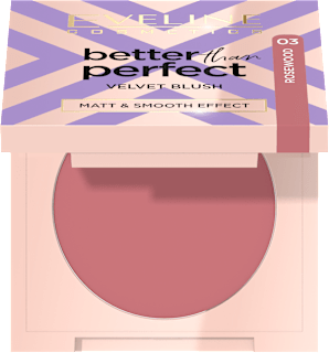 Róż prasowany Better Than Perfect Velvet Blush nr 03 EVELINE COSMETICS