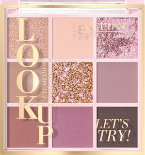 Cienie do powiek Look Up, Lets Try 9 kolorów EVELINE COSMETICS