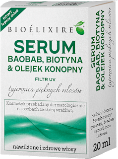 Bioelixire serum do włosów Olejek konopny & baobab  Bioelixire