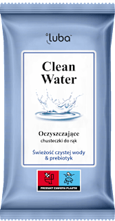 Chusteczki oczyszczające do rąk Clean Water luba