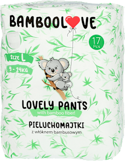 Pieluchomajtki bambusowe L 9-14 kg Bamboolove