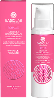 Odżywka do włosów odbudowująca włosy suche, matowe, pozbawione blasku Wzmocnienie i Blask Derma