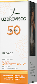 Krem przeciw przebarwieniom peptydowy Pre-Age, SPF 50 UZDROVISCO
