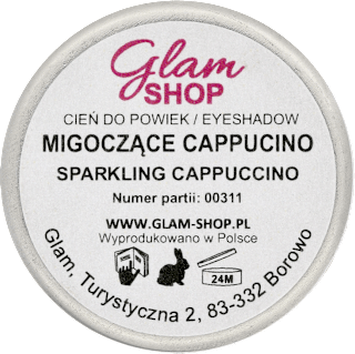 Cień do powiek matowy kolor Migoczące Cappucino Glam SHOP