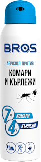 Аерозол против комари и кърлежи BROS