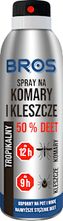 Spray na komary i kleszcze 50% DEET   BROS