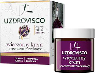 Krem przeciwzmarszczkowy wieczorny Czarny Tulipan Intense  UZDROVISCO