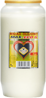 Wkład olejowy do znicza 5 dni MAX-ECO 6 MAX-POL