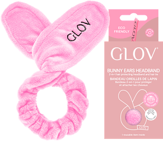 Opaska na głowę do włosów Bunny Ears Pink GLOV