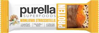 Baton proteinowy Waniliowa straciatella Purella
