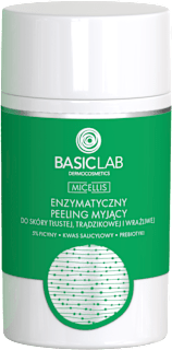 Peeling enzymatyczny myjący do skóry tłustej Dermocosmetics Micellis BASICLAB