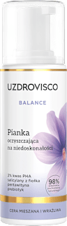 Pianka oczyszczająca na niedoskonałości  UZDROVISCO