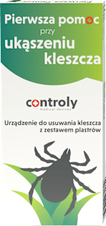 Urządzenie do usuwania kleszcza z zestawem plastrów HYDREX