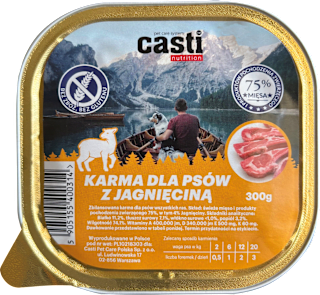 Karma mokra dla psa jagnięcina casti