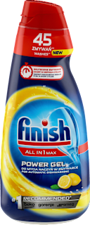Żel do zmywarek All in One Max cytrynowy Finish
