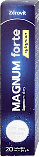 Suplement diety Magnum forte Cytrynian, tabletki musujące  ZDROVIT