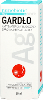 Spray na infekcje gardła antybakteryjny i łagodzący, Gardło nanobiotic