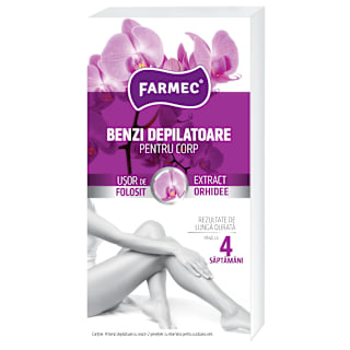 Benzi depilatoare cu extract de orhidee pentru corp farmec