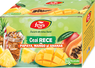 Ceai rece cu papaya mango si ananas Fares