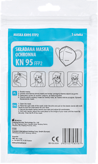 Składana maska ochronna KN95 FFP2 PMT