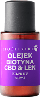 Bioelixire serum do włosów Biotyna + Olejek CBD + Len + UV filtry  Bioelixire