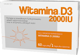 Suplement diety Witamina D3 2000 IU, kapsułki INV Poland