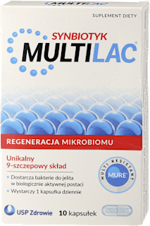 Multilac synbiotyk, kapsułki USP ZDROWIE