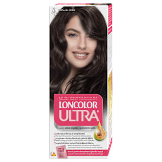 Vopsea permanentă 4 castaniu mediu LONCOLOR ULTRA