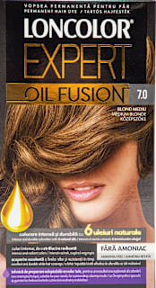 Vopsea de păr fără amoniac Oil Fusion 7.0 blond mediu LONCOLOR EXPERT