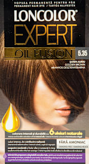 Vopsea de păr fără amoniac Oil Fusion șaten auriu LONCOLOR EXPERT