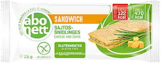 Abonett sandwich fără gluten cu brânză și arpagic Abonett